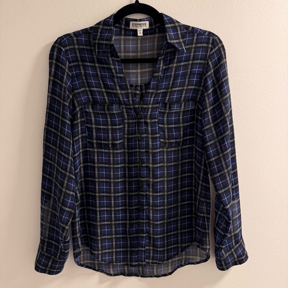Express Portofino Button Down Top